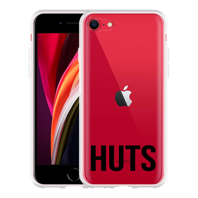 Cazy Hoesje geschikt voor iPhone SE 2020 - Huts zwart