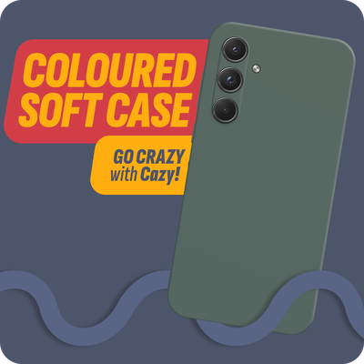 Cazy Soft Color TPU Hoesje geschikt voor Samsung Galaxy A55 - Groen