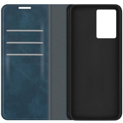 Cazy Wallet Magnetic Hoesje geschikt voor Oppo A77 - Blauw