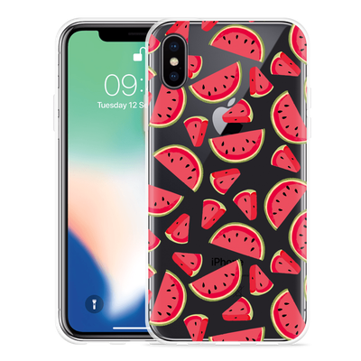 Cazy Hoesje geschikt voor iPhone Xs - Watermeloen