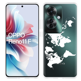 Hoesje geschikt voor Oppo Reno11 F World Map