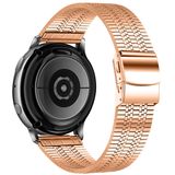 Bandje geschikt voor Huawei Watch GT 2 Pro - Metalen Horlogebandje - Rose Goud