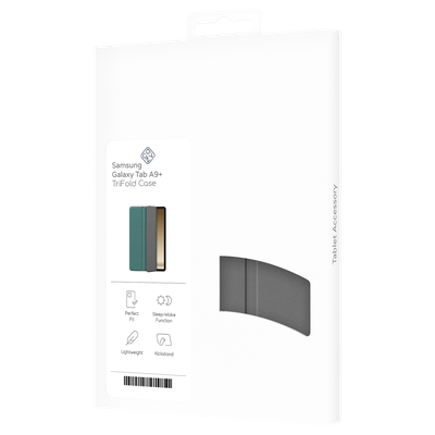 Cazy TriFold Hoes met Auto Slaap/Wake geschikt voor Samsung Galaxy Tab A9+ - Grijs