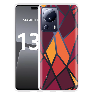 Cazy Hoesje geschikt voor Xiaomi 13 Lite Colorful Triangles