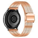 Bandje geschikt voor Samsung Galaxy Watch 4/5/6 20mm - Chique Metalen Horlogebandje - Rose Goud