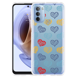 Hoesje geschikt voor Motorola Moto G41 - Doodle hearts