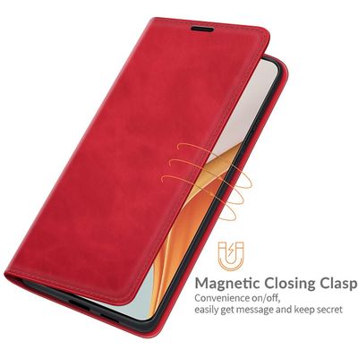 Cazy Wallet Magnetic Hoesje geschikt voor OnePlus Nord N100 - Rood