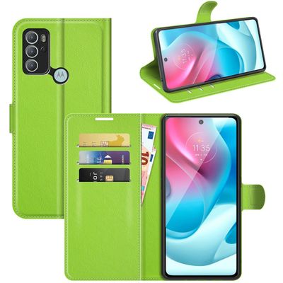 Cazy Portemonnee Wallet Hoesje geschikt voor Motorola Moto G60s - Groen