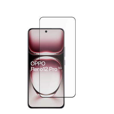 Cazy Full Cover Screenprotector geschikt voor Oppo Reno12 Pro - Gehard Glas