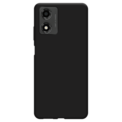 Cazy Soft TPU Hoesje geschikt voor Motorola Moto E14 - Zwart