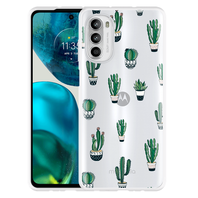 Cazy Hoesje geschikt voor Motorola Moto G52 - Green Cactus