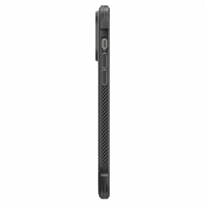 Hoesje geschikt voor iPhone 14 Pro - Spigen Rugged Armor Mag Case Magfit - Zwart