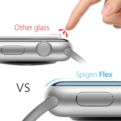 Spigen Screenprotector geschikt voor Apple Watch 4/5/6/7/8/SE 40/41mm - Neo Flex 3 stuks - Transparant