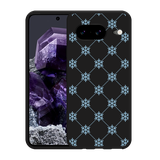 Hoesje Zwart geschikt voor Google Pixel 8 Snowflake Pattern