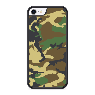 Cazy Hardcase hoesje geschikt voor iPhone 8 - Camouflage Green