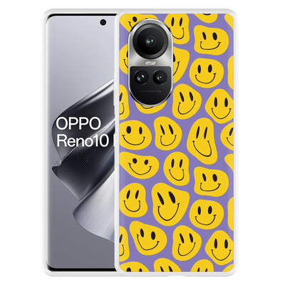 Cazy Hoesje geschikt voor Oppo Reno10 Pro 5G Smileys