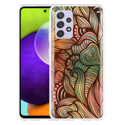 Cazy Hoesje geschikt voor Samsung Galaxy A52s - Abstract Colorful