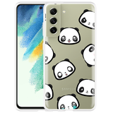 Hoesje geschikt voor Samsung Galaxy S21 FE - Panda Emotions