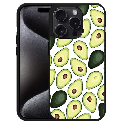 Cazy Hardcase Hoesje geschikt voor iPhone 15 Pro Avocado's