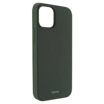 Hama MagCase Finest Feel Pro Cover Hoesje geschikt voor Apple iPhone 13 Mini - Compatibel met Magasafe - TPU materiaal - Zijdezacht afwerking - Krasbestendig - Perfecte Pasvorm - Groen