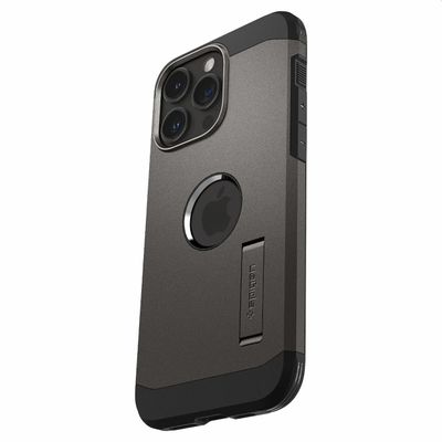 Hoesje iPhone 15 Pro Spigen Tough Armor Mag Case Magfit - Zwart