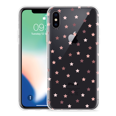 Cazy Hoesje geschikt voor iPhone X - Stars