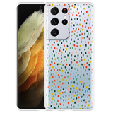 Hoesje geschikt voor Samsung Galaxy S21 Ultra - Happy Dots