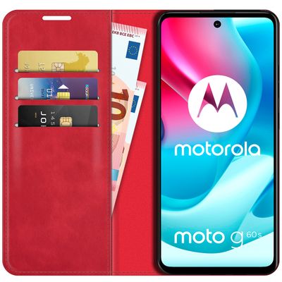 Cazy Wallet Magnetic Hoesje geschikt voor Motorola Moto G60s - Rood
