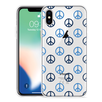 Cazy Hoesje geschikt voor iPhone Xs - Peace
