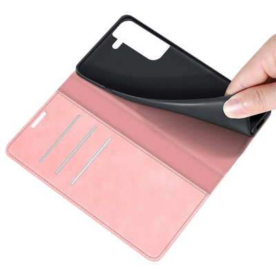 Cazy Wallet Magnetic Hoesje geschikt voor Samsung Galaxy S23+ - Roze