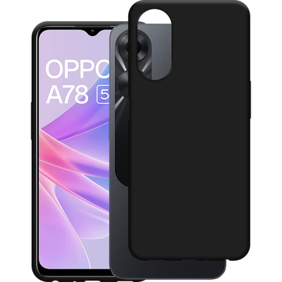 Cazy TPU Hoesje met Koord geschikt voor Oppo A78 5G - Zwart