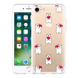 Hoesje geschikt voor iPhone 7 - Lovely Bears