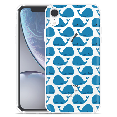 Cazy Hoesje geschikt voor iPhone Xr - Whales