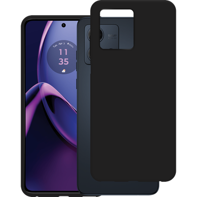 Just in Case Motorola Moto G84 5G - Soft TPU Case with Necklace Strap - Black