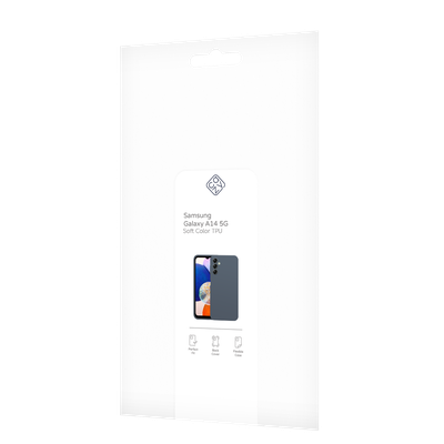 Cazy Soft Color TPU Hoesje geschikt voor Samsung Galaxy A14 4G/5G - Blauw