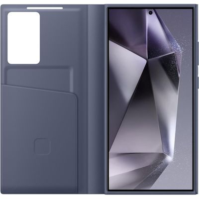 Samsung Galaxy S24 Ultra Hoesje - Originele Samsung Smart View Wallet Case - Paars
