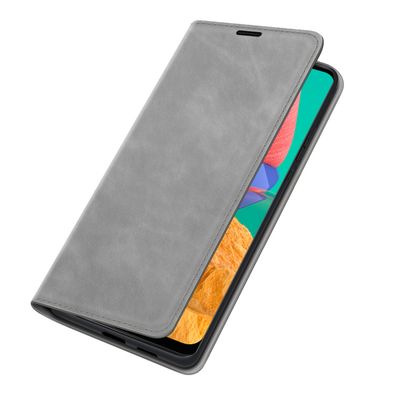 Cazy Wallet Magnetic Hoesje geschikt voor Samsung Galaxy M33 - Grijs
