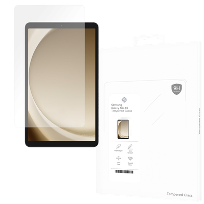 Cazy Tempered Glass Screen Protector geschikt voor Samsung Galaxy Tab A9 - Transparant
