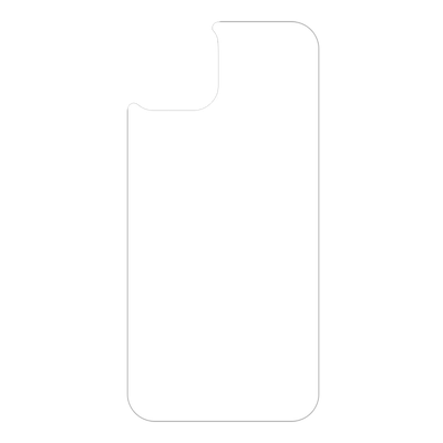 Cazy Tempered Glass Back Protector geschikt voor iPhone 15 Plus - Transparant