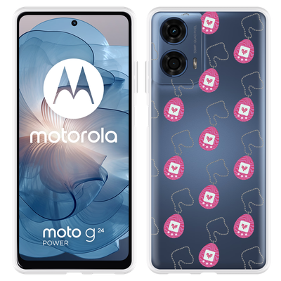 Cazy Hoesje geschikt voor Motorola Moto G04/G04s/G24/G24 Power Tamagotchi