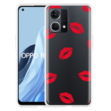 Hoesje geschikt voor Oppo Reno 7 - Red Kisses