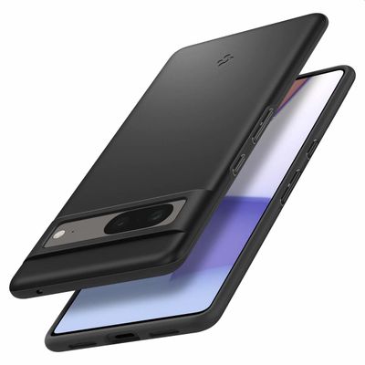 Google Pixel 7 Hoesje - Spigen Thin Fit Case - Zwart
