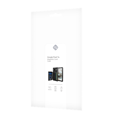 Cazy Magnetische Kaarthouder Hoesje geschikt voor Google Pixel 7a - Zwart