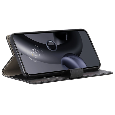 Cazy Wallet Classic Hoesje geschikt voor Motorola Edge 30 Neo - Zwart