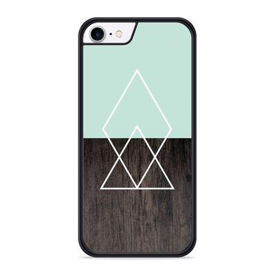 Cazy Hardcase hoesje geschikt voor iPhone 8 - Wood Simplicity