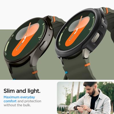 Spigen Hoesje geschikt voor Samsung Galaxy Watch7 40mm - Liquid Air - Zwart