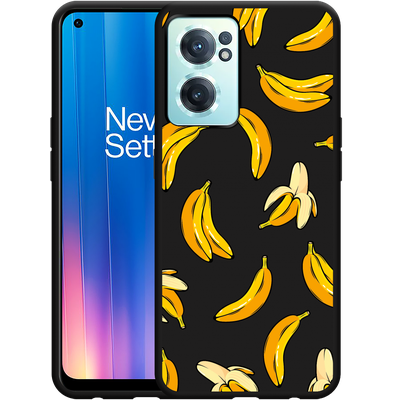Cazy Hoesje Zwart geschikt voor OnePlus Nord CE2 - Banana