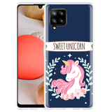 Hoesje geschikt voor Samsung Galaxy A42 - Sweet Unicorn