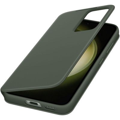 Samsung Galaxy S23+ Hoesje - Originele Samsung Smart View Wallet Case - Khaki