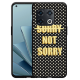 Hoesje Zwart geschikt voor OnePlus 10 Pro - Sorry not Sorry